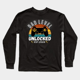 Dad Level Unlocked 2024 Long Sleeve T-Shirt